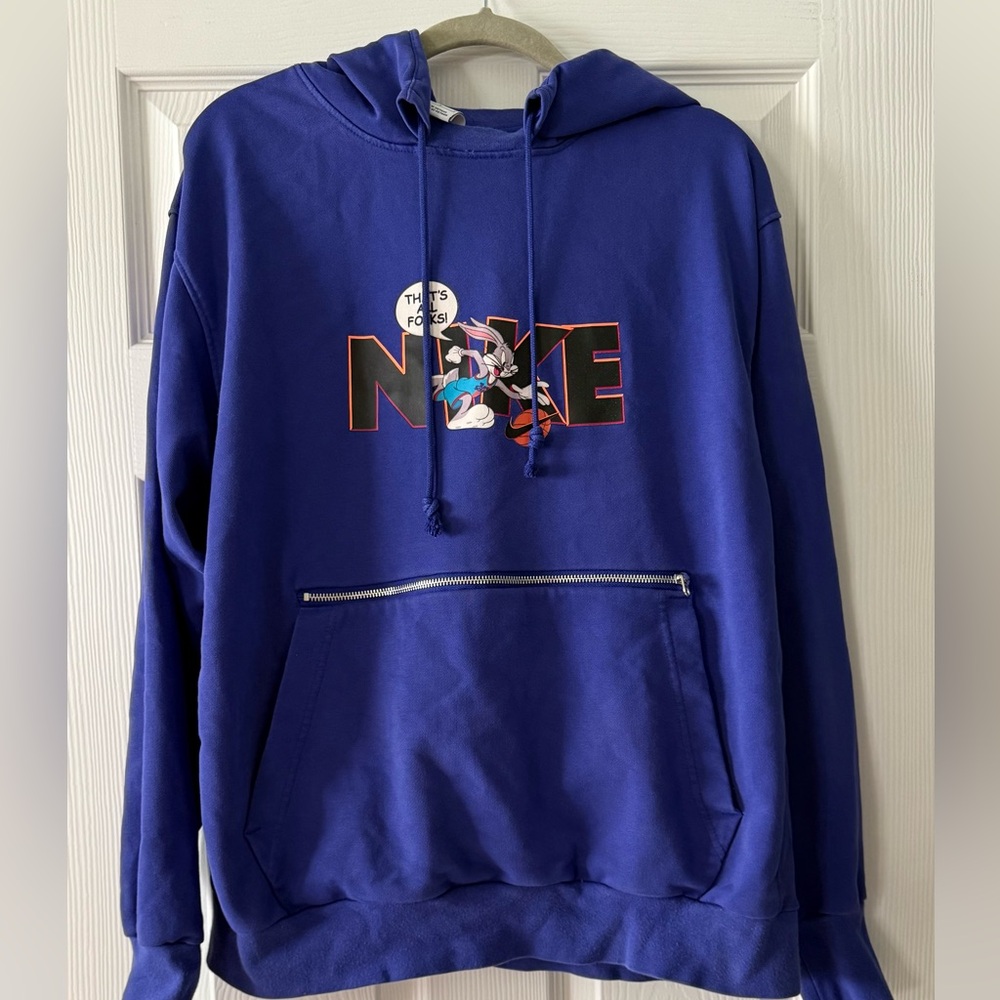 Nike Dri fit purple Looney Tunes Pullover Graphic Men's Hoodie